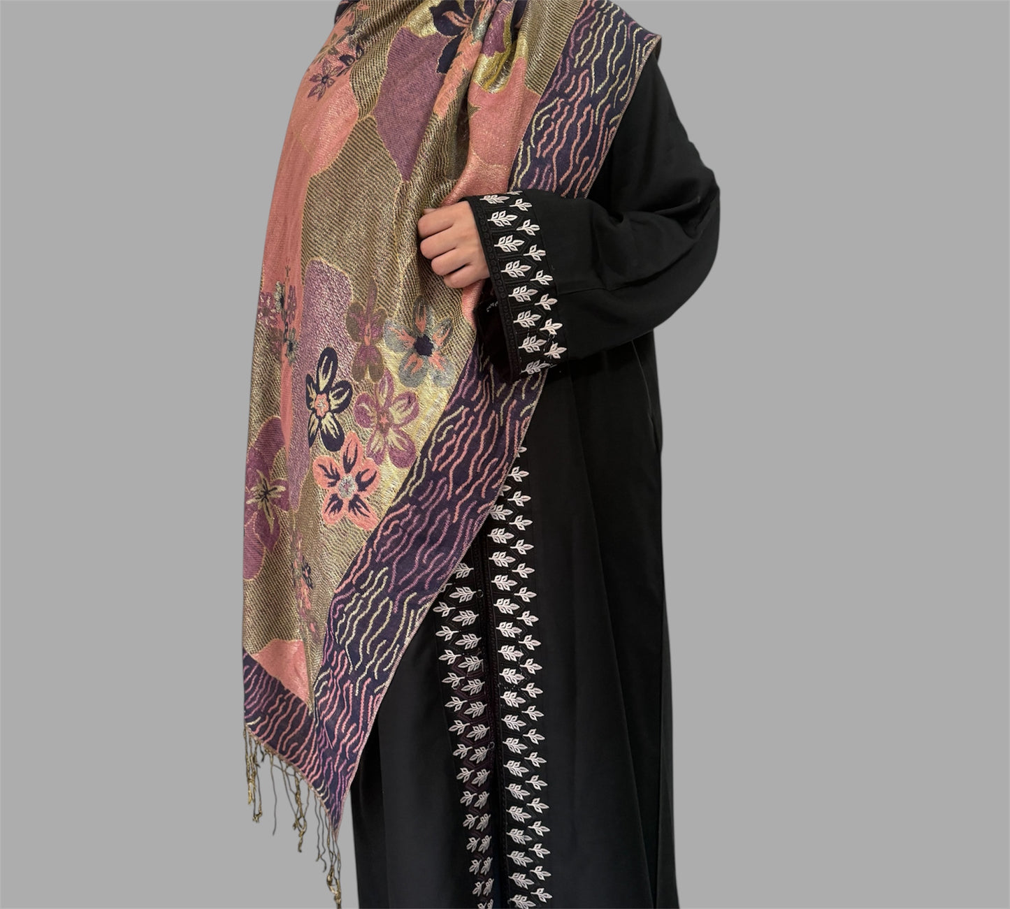 Floral Mosaic Pashmina