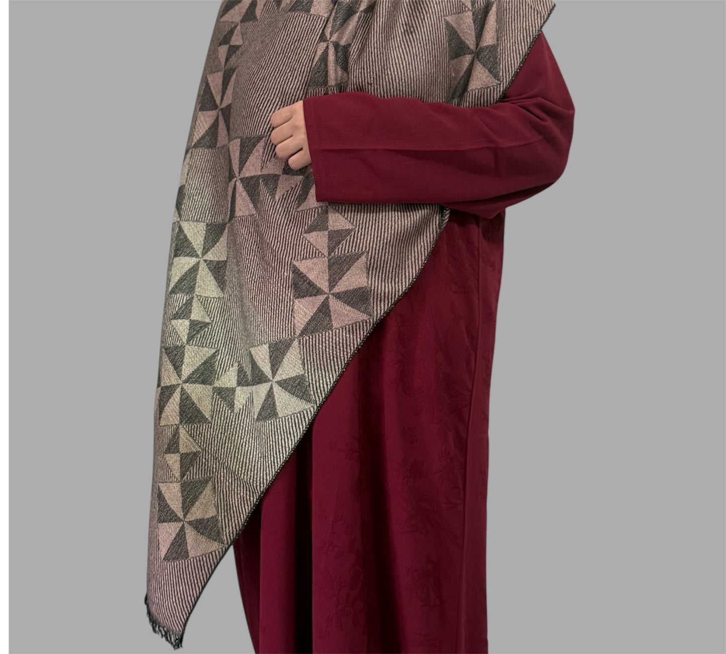 Rose Geometric Pashmina