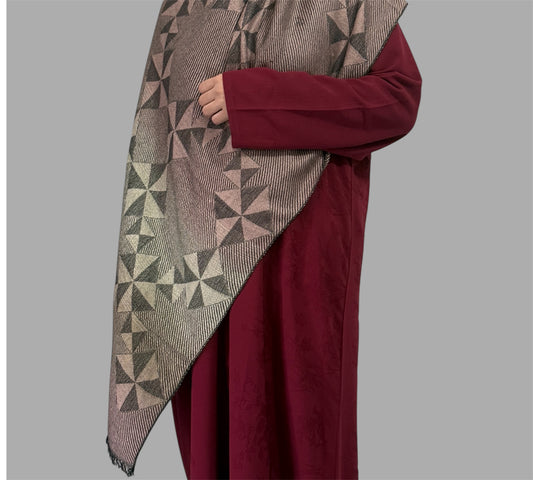 Rose Geometric Pashmina